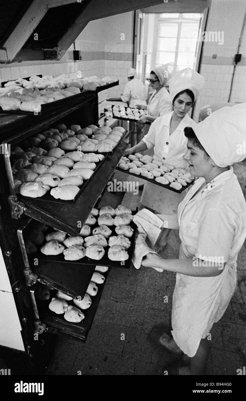 Bakers and their product Stock Photo Alamy