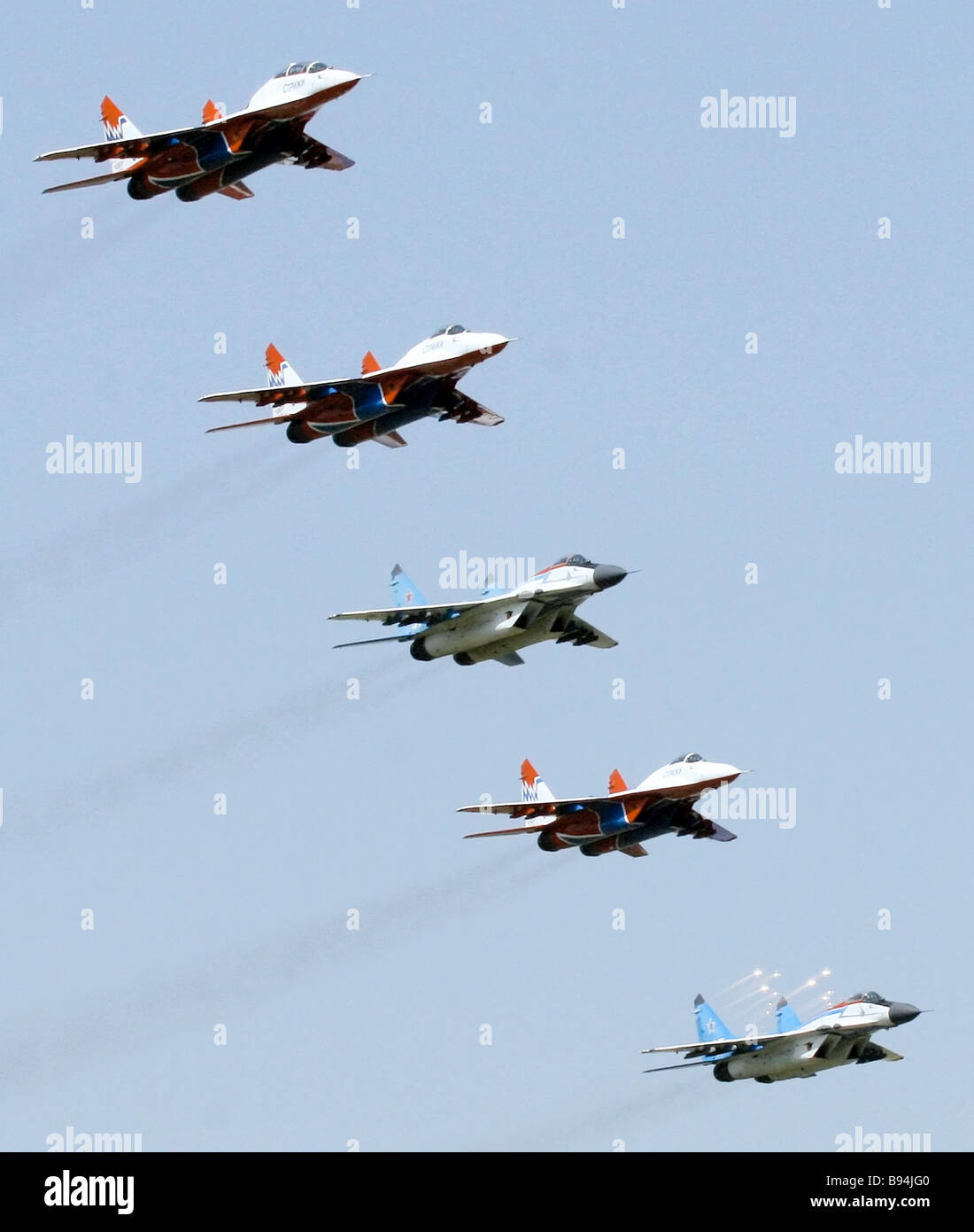 Russian Air Force aerobatic teams Russkiye Vityazi Russian Knights and ...