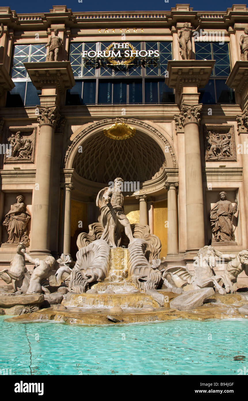 Replica of Trevi Fountain facade Forum Shops at Caesar's Palace The