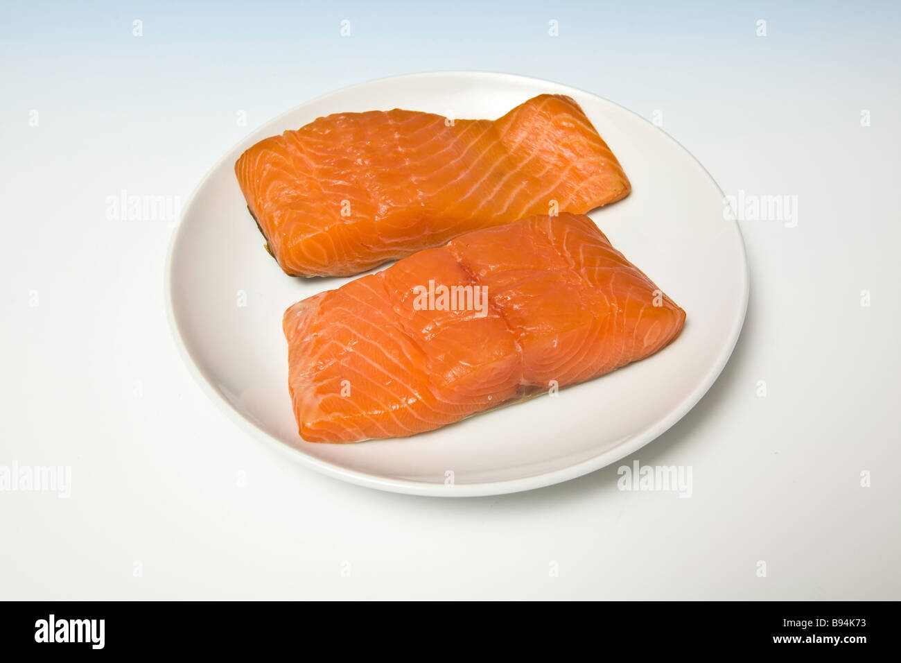 Smoked salmon fillets Stock Photo Alamy