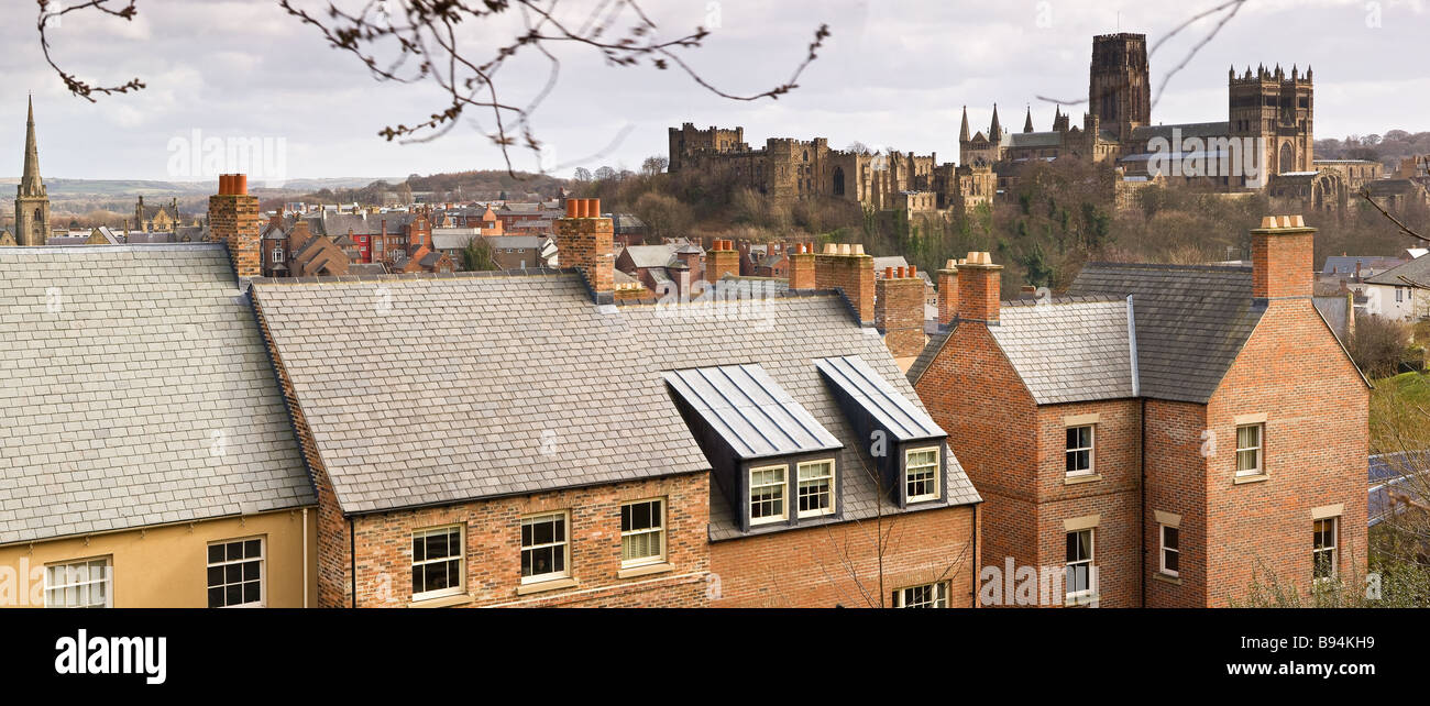 Durham Cathedral on the River Wear, UK Houses the Relics of St Cuthbert
