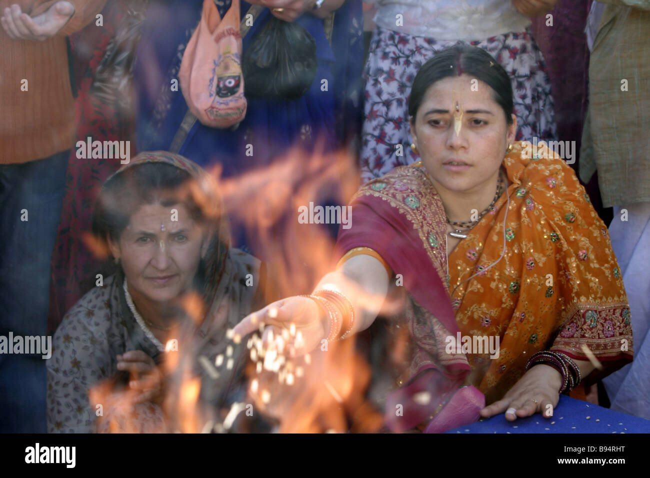 The Agnihotra fire ritual is held within Days of Indian Spiritual ...