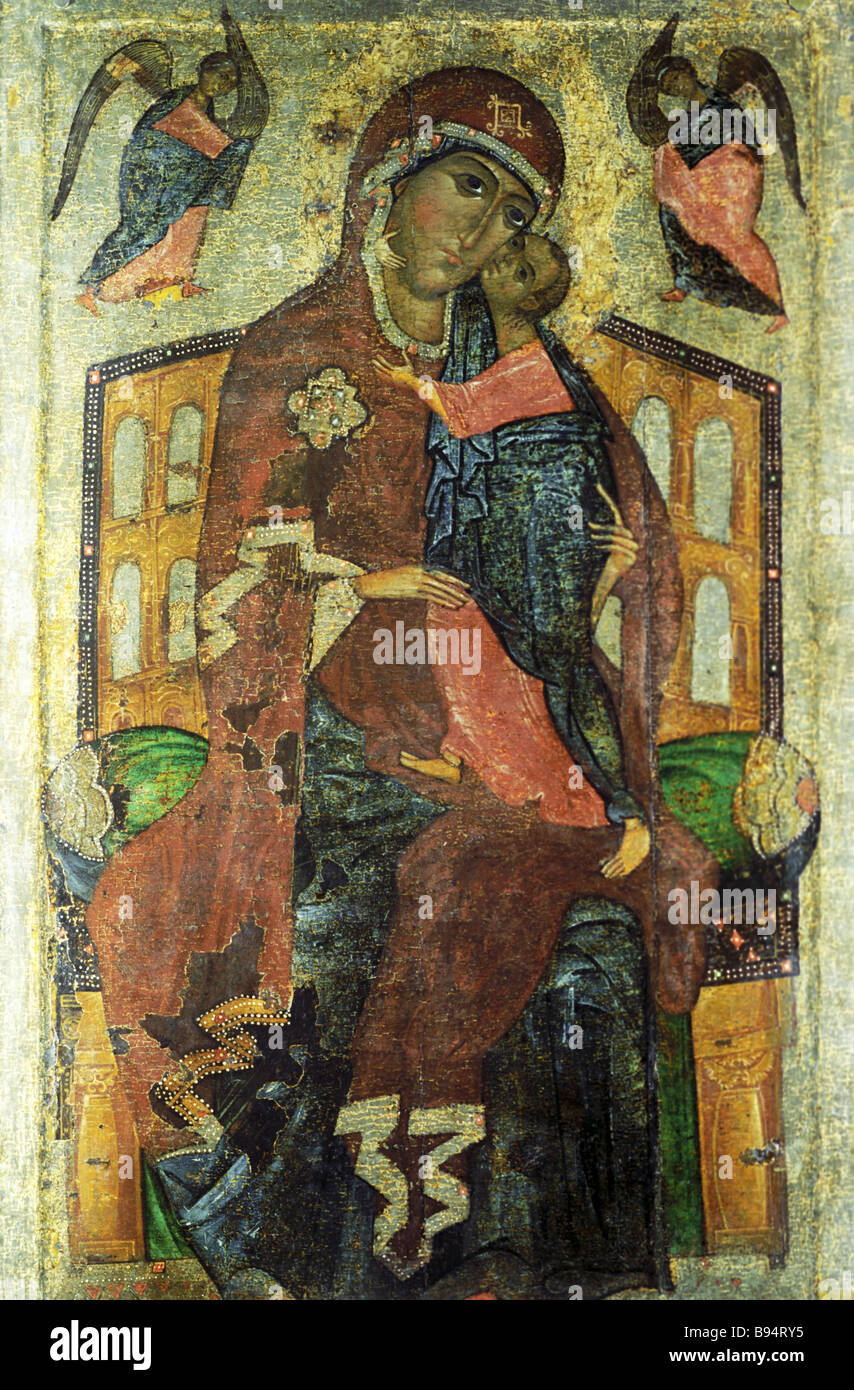 Our Lady of Tolga Icon Early 14th century State Tretyakov Gallery ...