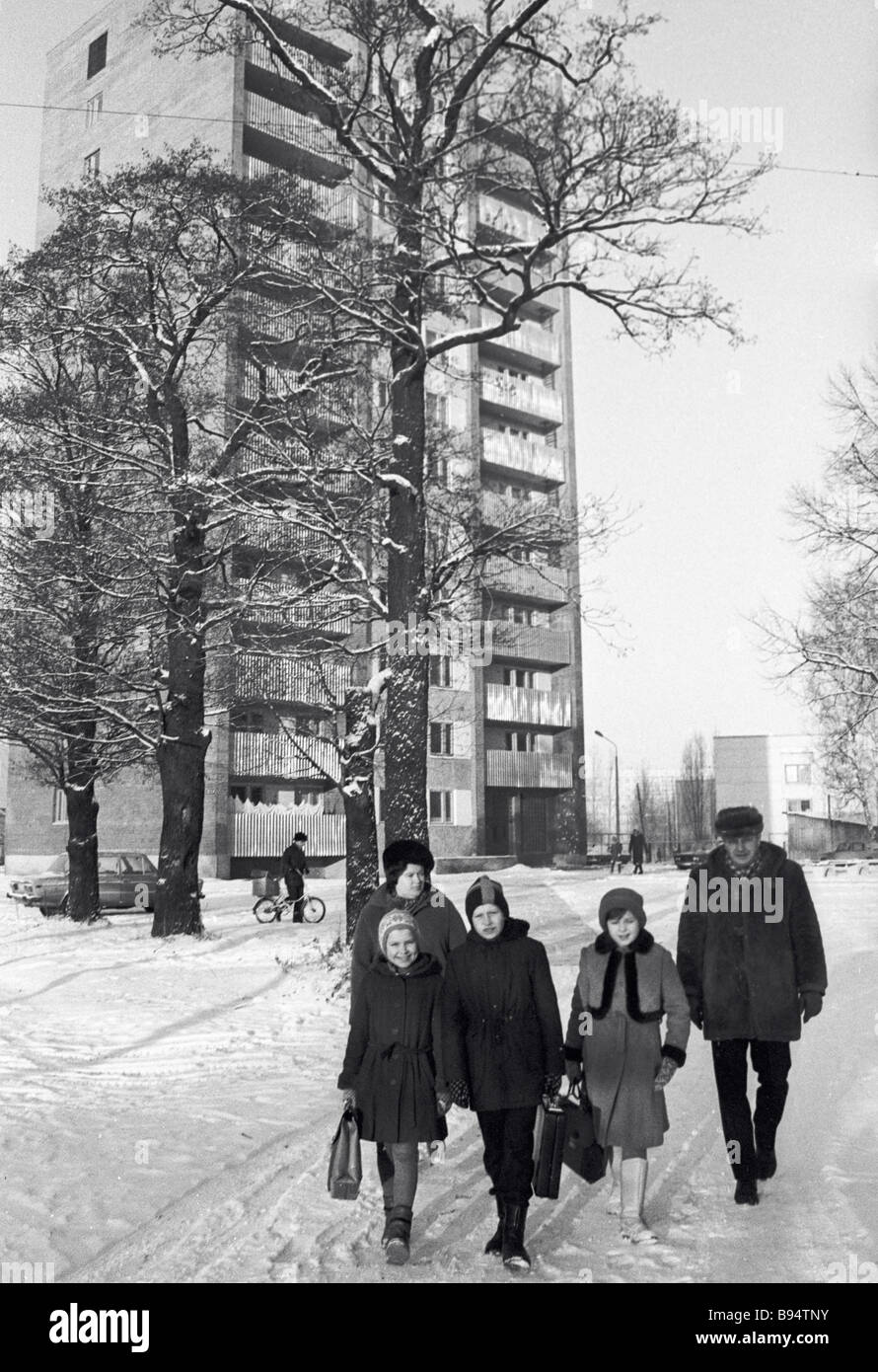 Imanta Riga s new residential district Stock Photo - Alamy