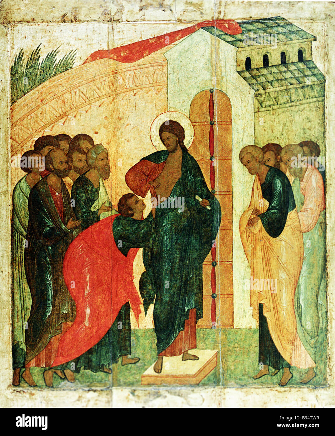 Doubting Thomas Icon School of Dionysius 16th century State Tretyakov
