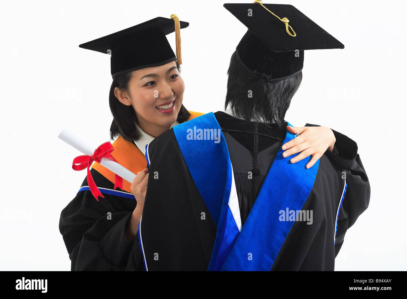 Asian Graduation People Stock Photo - Alamy