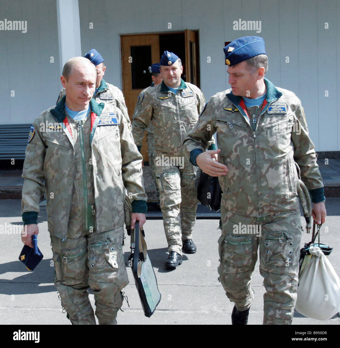 Russia s President Vladimir Putin left at the Chkalov airfield landing ...