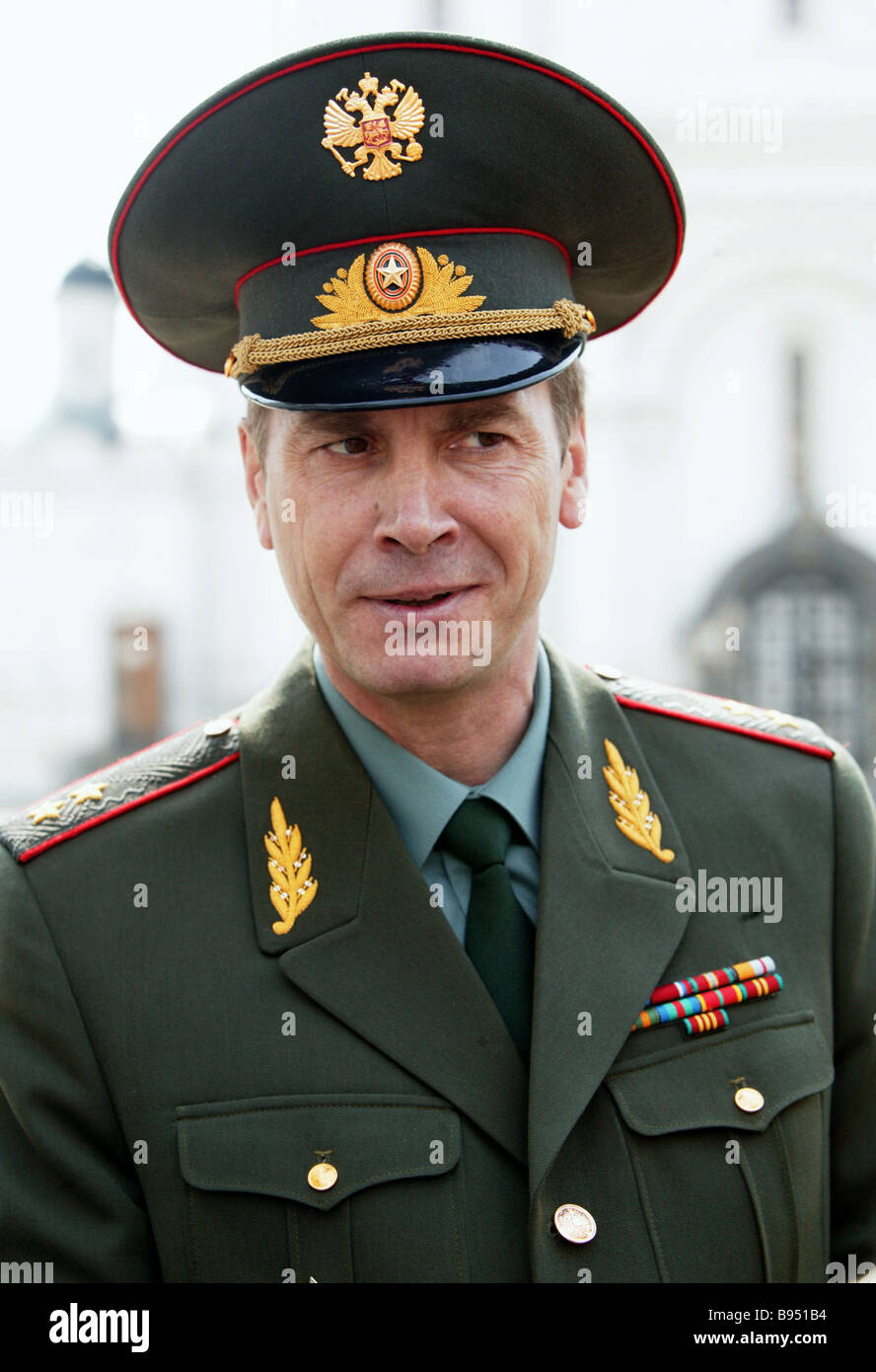 Moscow Kremlin Commandant Lieutenant General Sergei Khlebnikov Stock