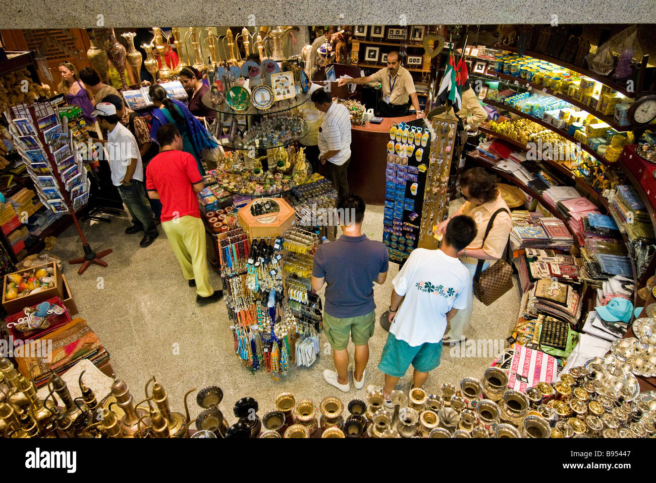 Souvenir shop in the Dubai Museum Dubai United Arab Emirates Stock