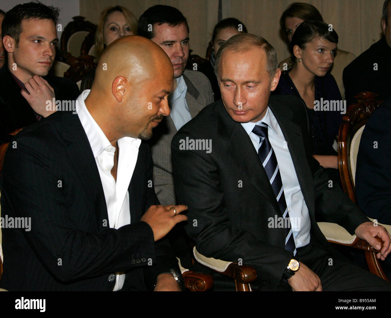 President Vladimir Putin actor and film director Fyodor Bondarchuk ...