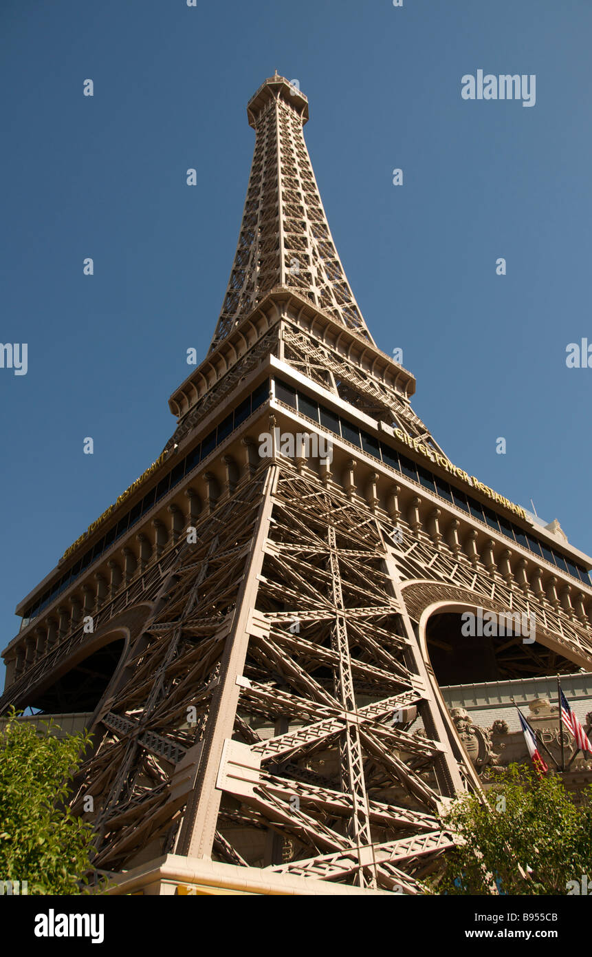 Eiffel Tower  Paris Casino The Strip Las Vegas Nevada USA Stock Photo
