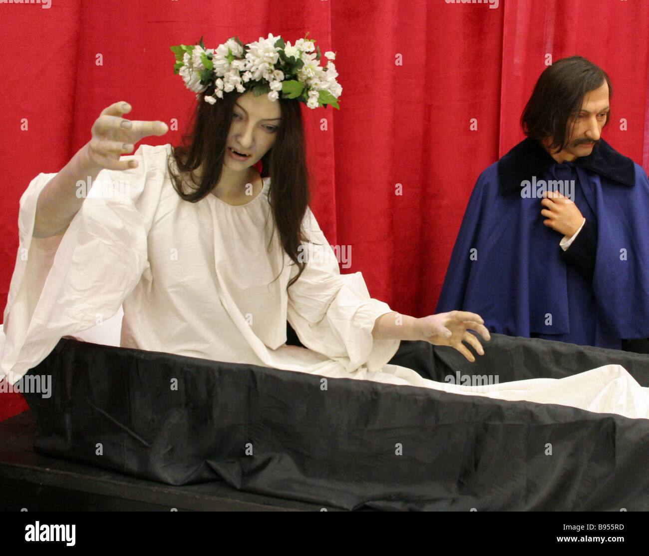 Saint Petersburg Wax Museum characters Russian writer Nikolai Gogol and