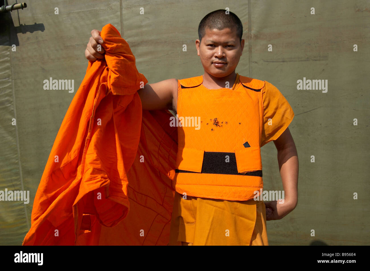 bullet proof monk vest body armor Stock Photo Alamy