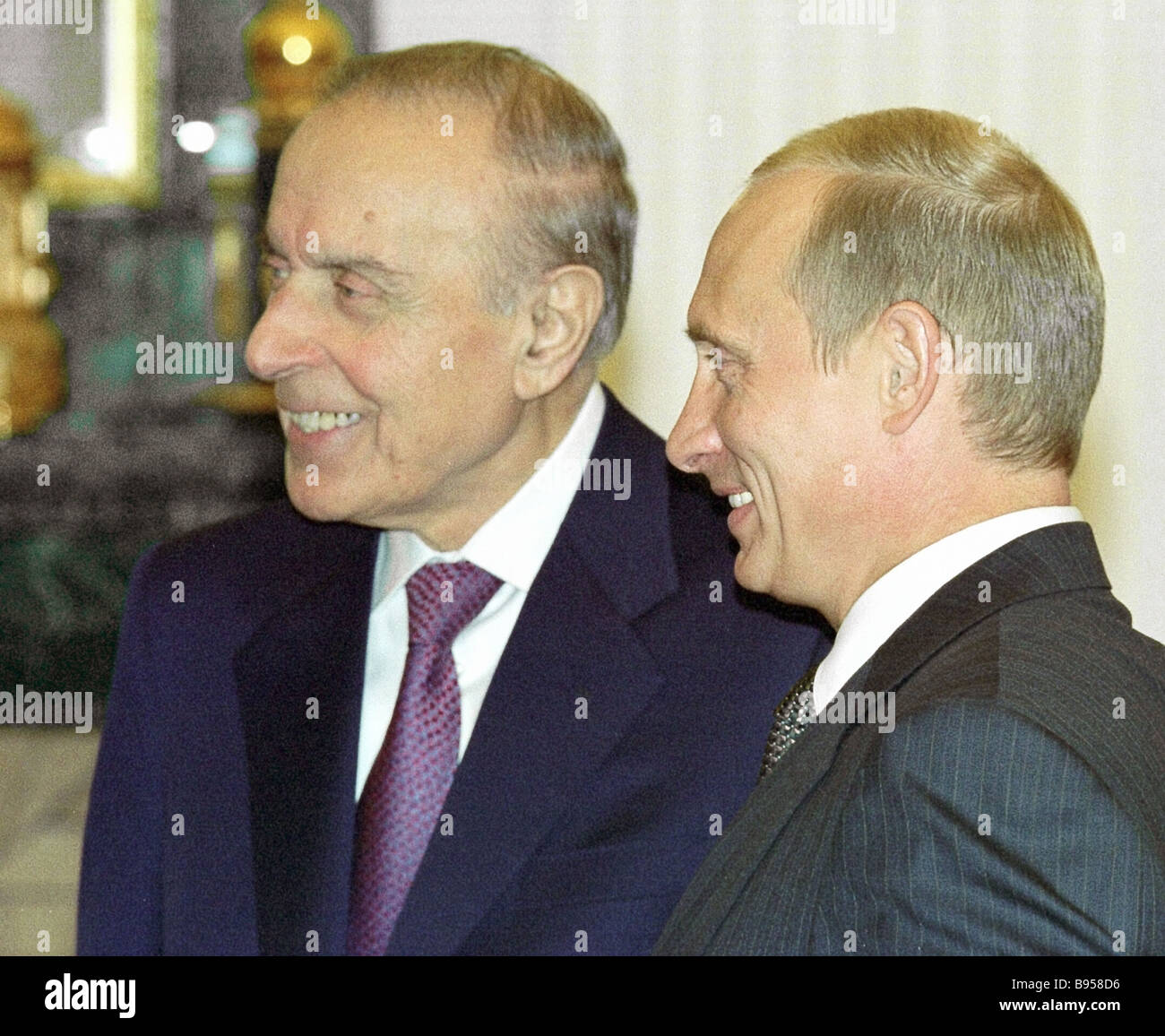 President Vladimir Putin, right, and Azerbaijani President Geidar ...