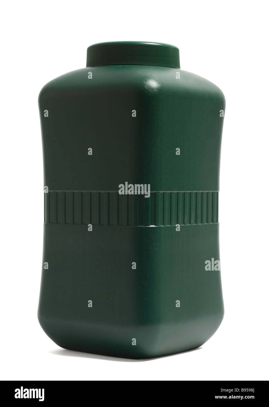 Green plastic bottle on white background Stock Photo - Alamy