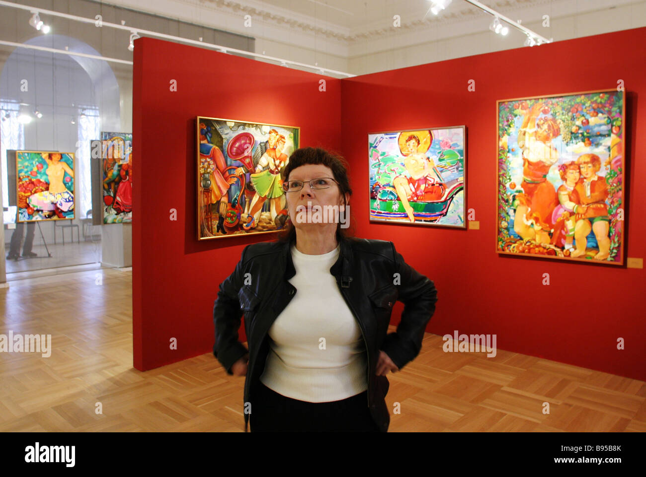 St Petersburg artist Zinaida Sotina presenting an exhibition of her