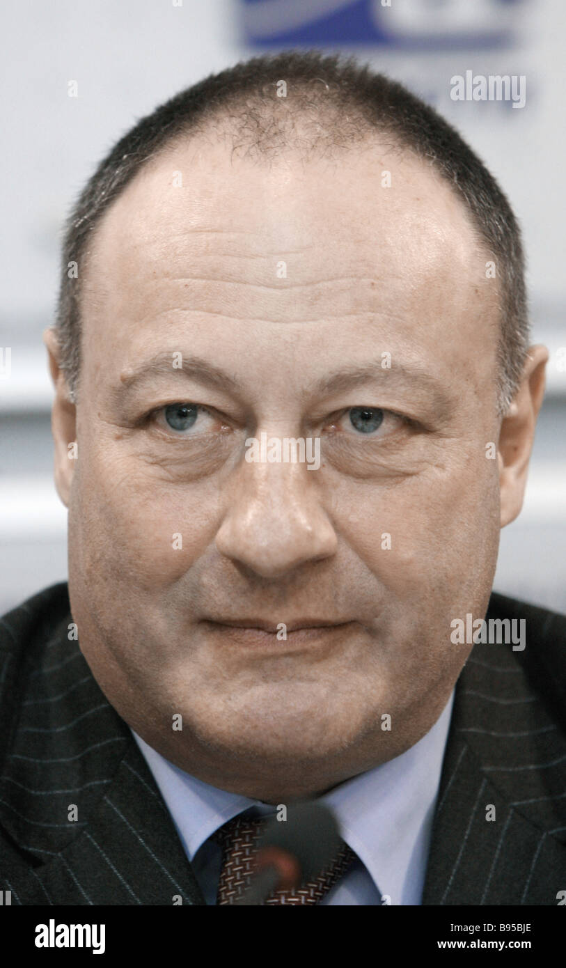 Vladimir Slutsker member of the Federation Council and chairman of the United Commission on Nationalities Policy and Relations Stock Photo