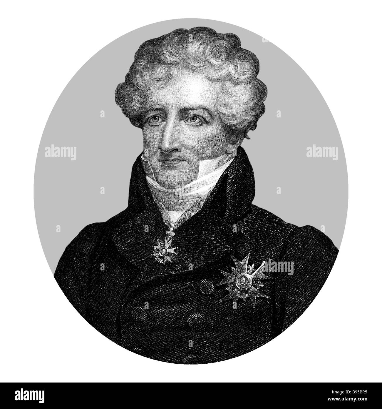 Georges Cuvier 1769 1832 French Naturalist Zoologist Statesman Stock Photo