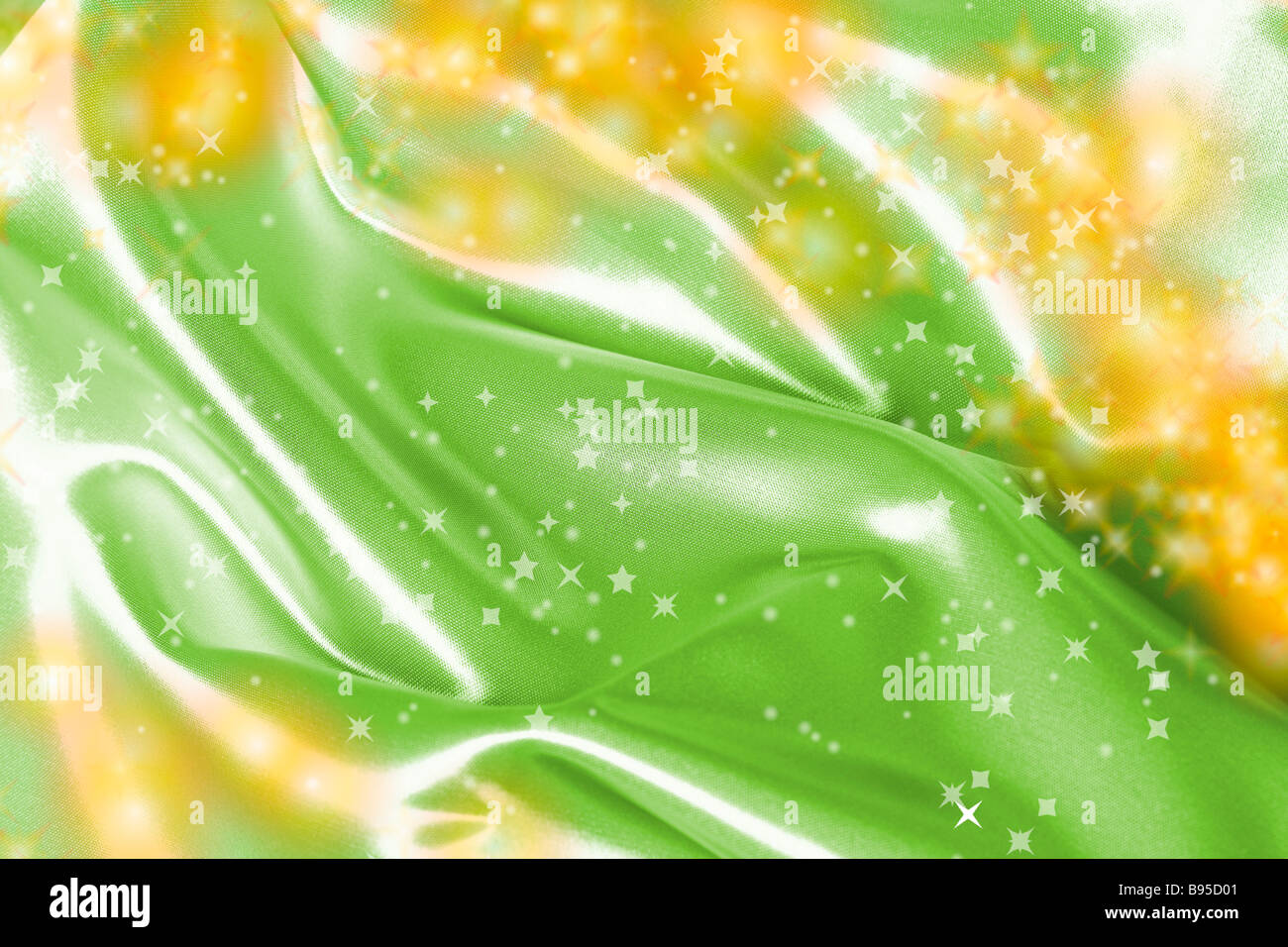 Close-up of a green blanket Stock Photo