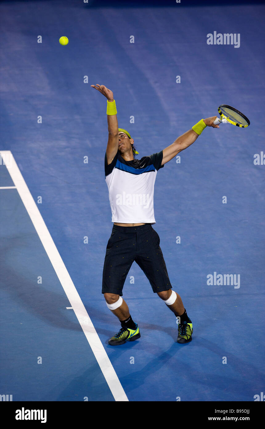 Nike's tennis player Rafael Nadal of Spain during the Australian Open Grand  Slam 2009 in Melbourne Stock Photo - Alamy