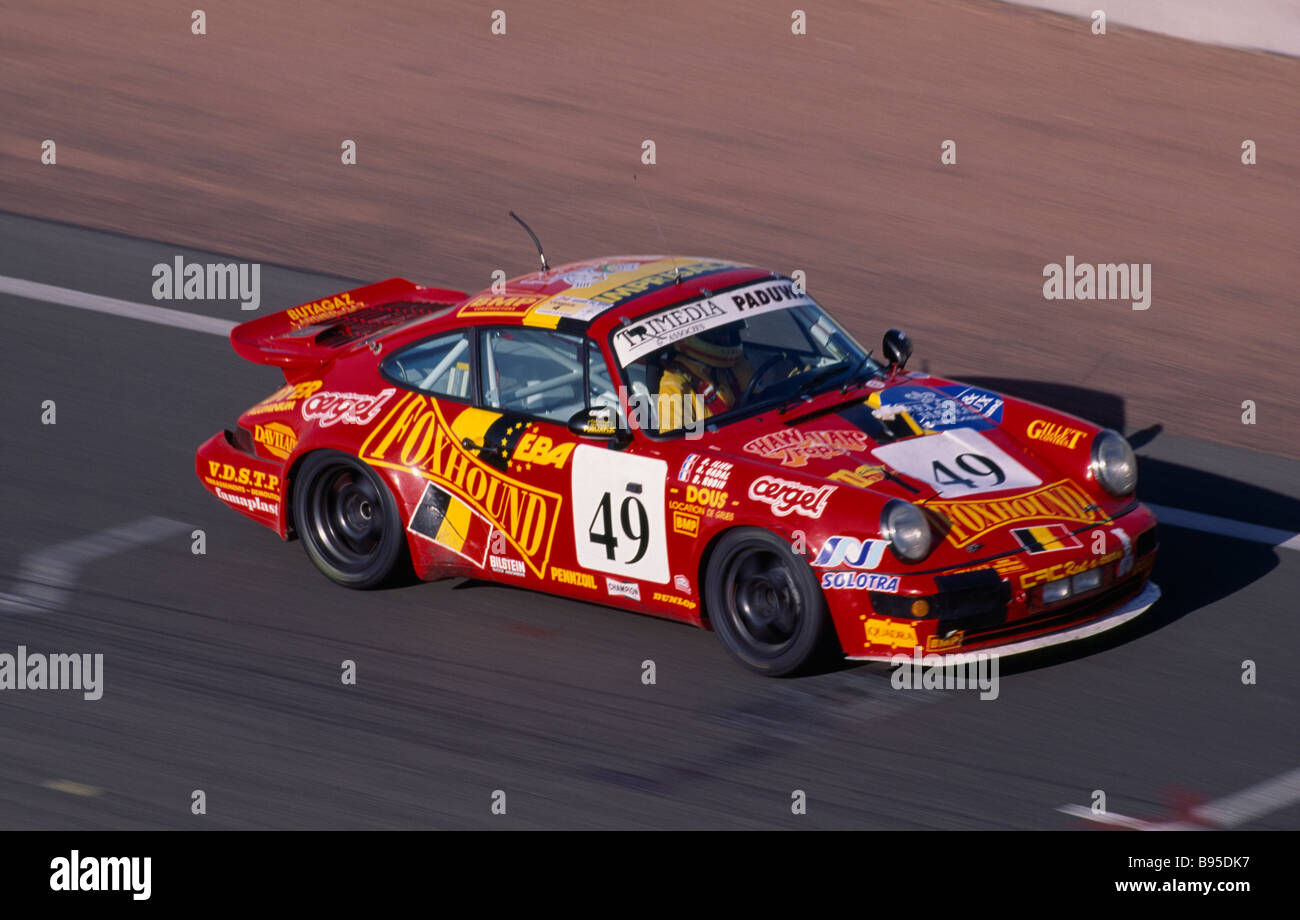 SPORT Motorsport Motor Racing Le Mans Aduwa Porche Carrera Stock Photo 