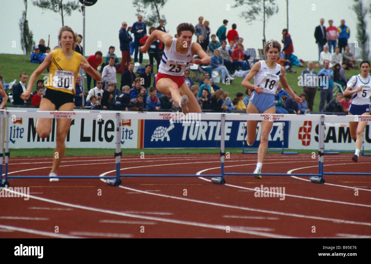 SPORT Athletics Hurdles Stock Photo Alamy