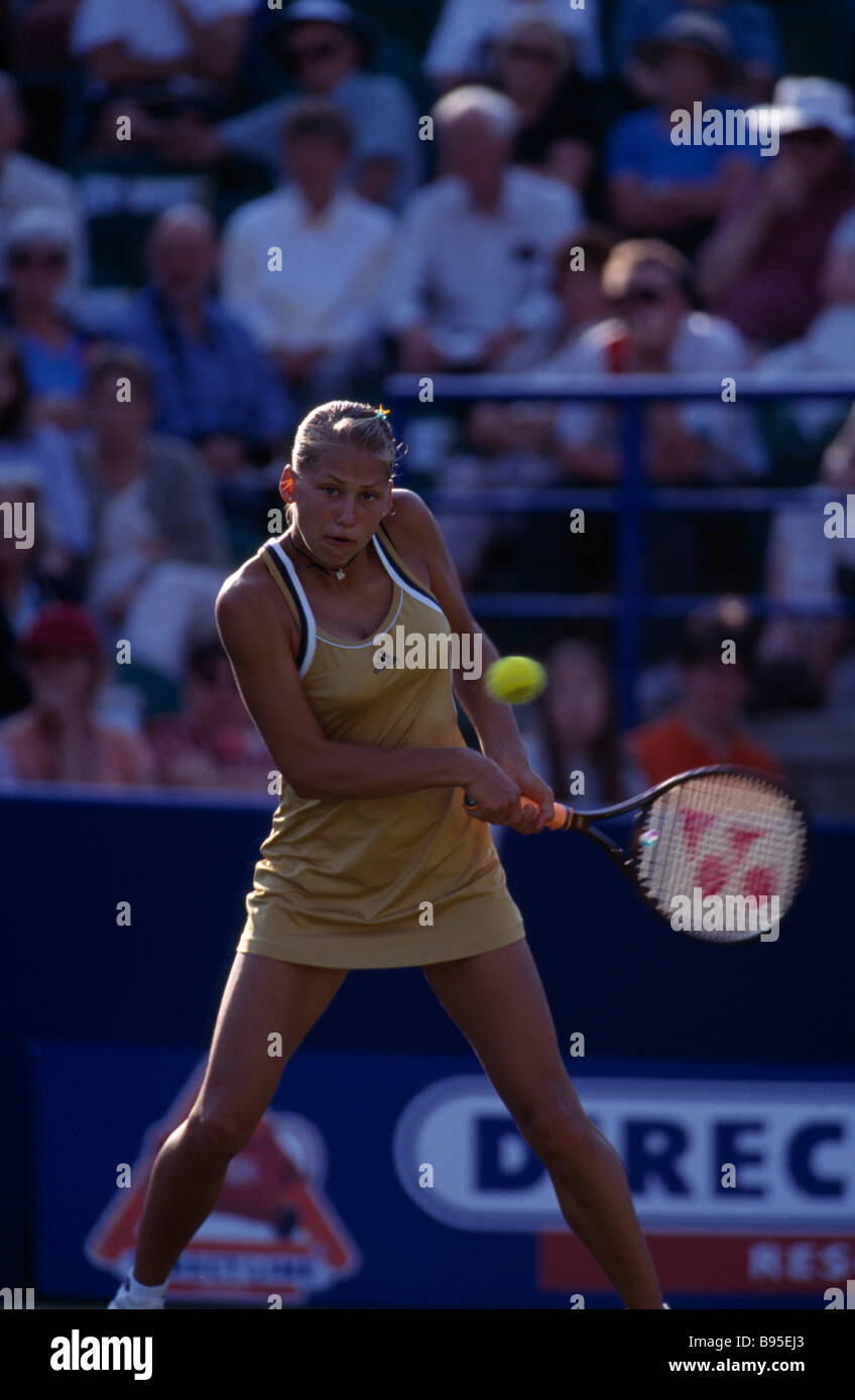 SPORT Ball Games Tennis Anna Kournikova competing at Wimbledon Stock Photo
