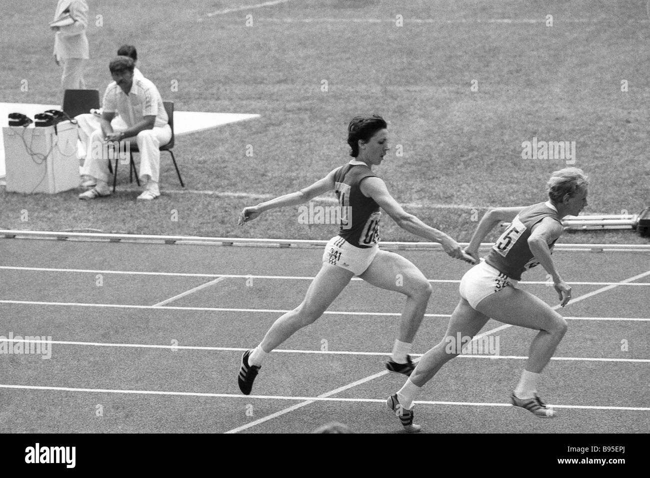 A relay race Stock Photo Alamy