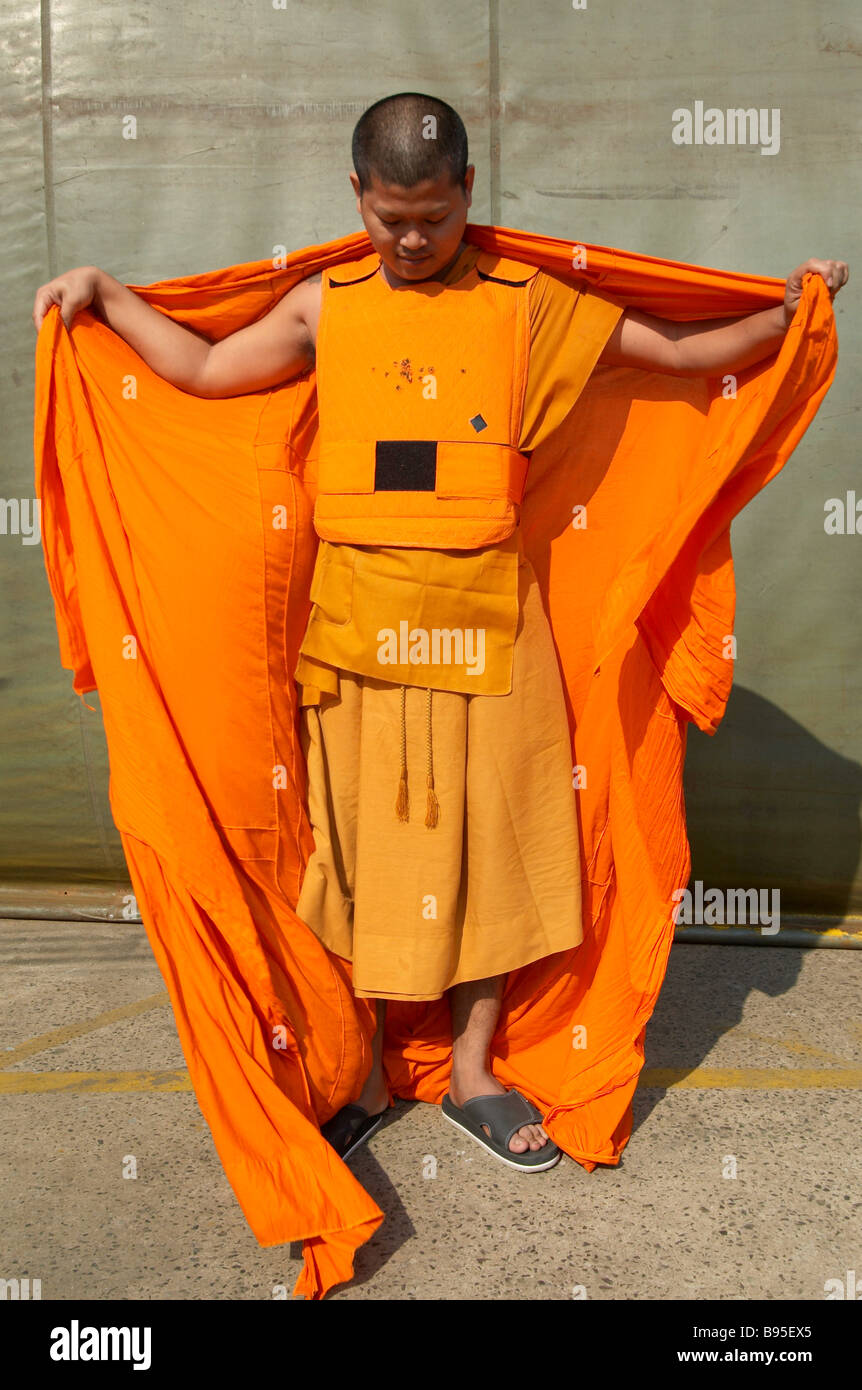 bullet proof monk vest body armor Stock Photo