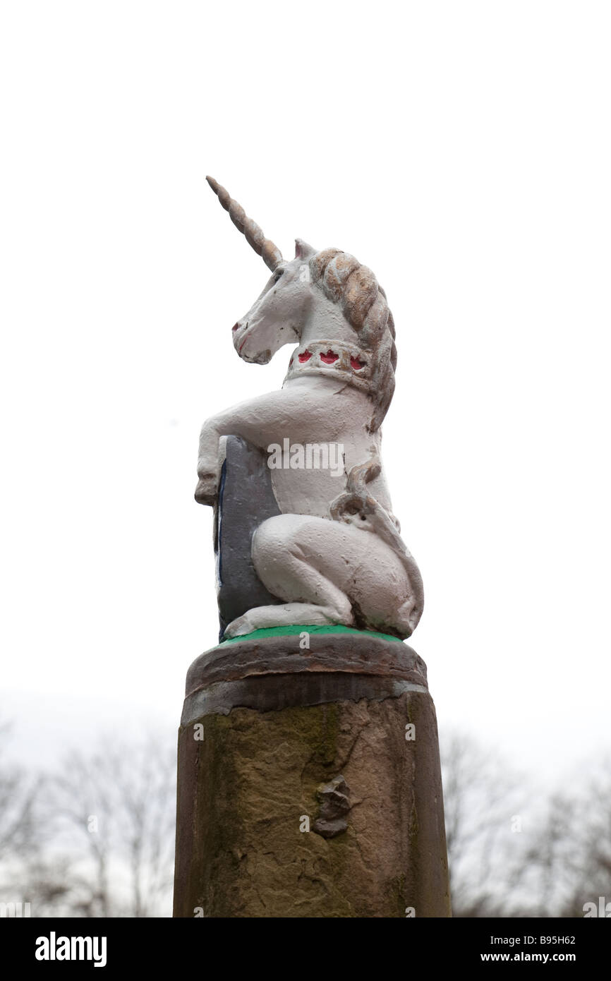 Statue of a unicorn Stock Photo Alamy