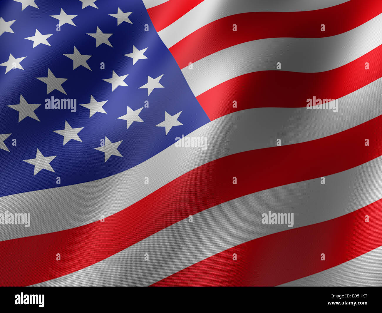 us flag Stock Photo