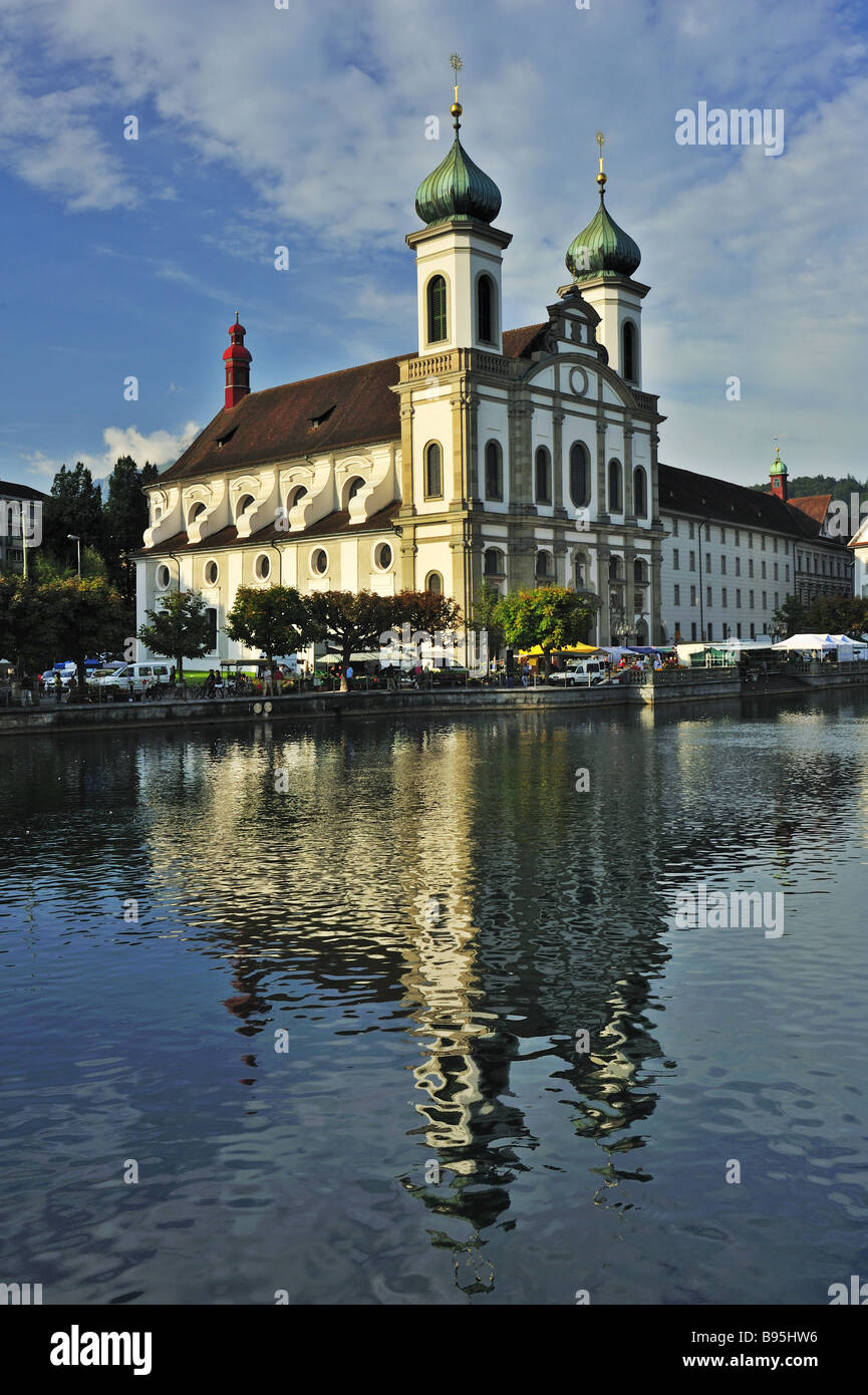 Jesuit Church, Lucerne, Switzerland Stock Photo Alamy