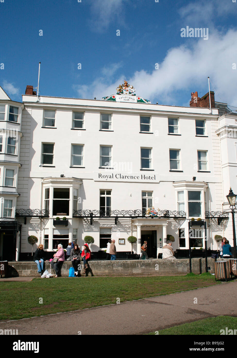 Michael Caines restaurant at the Royal Clarence Hotel, Cathedral Square, Exeter, Devon Stock Photo
