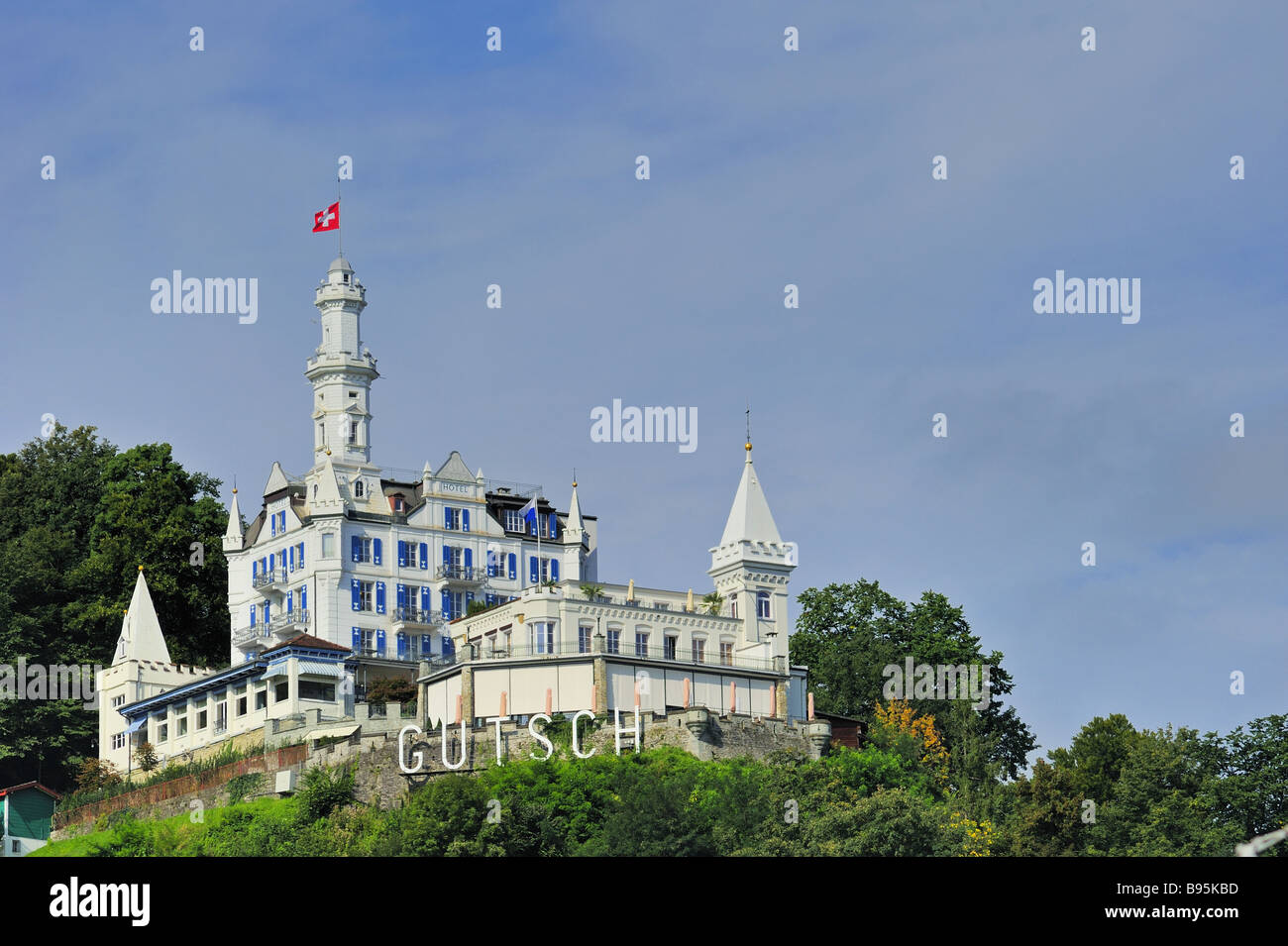 Gutsch Hotel, Lucerne Stock Photo