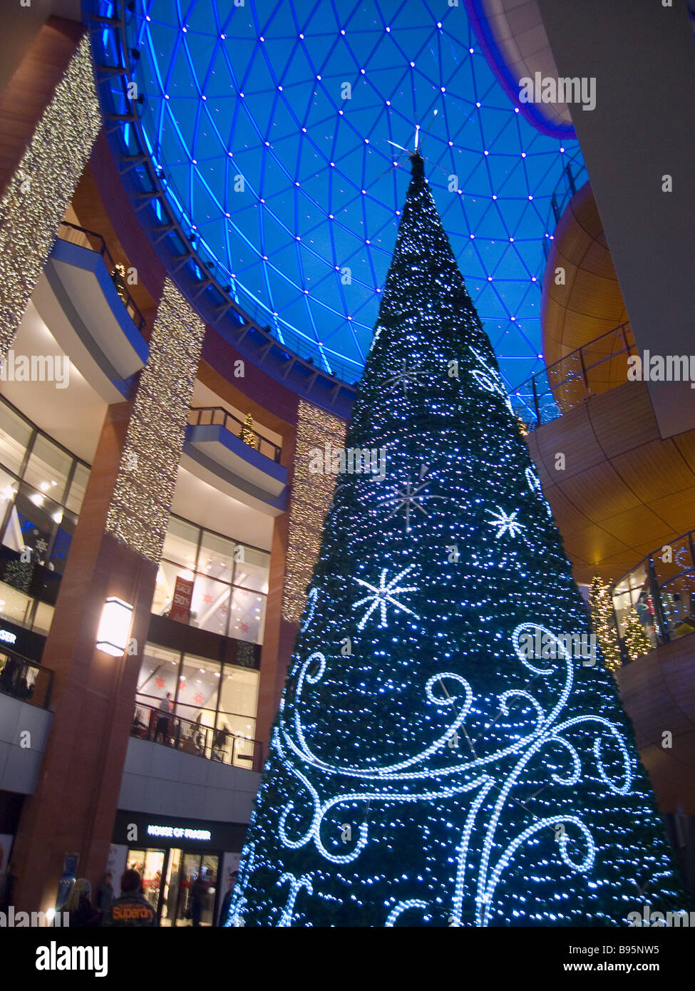 IRELAND North Belfast Victoria Square shopping Centre Christmas Tree
