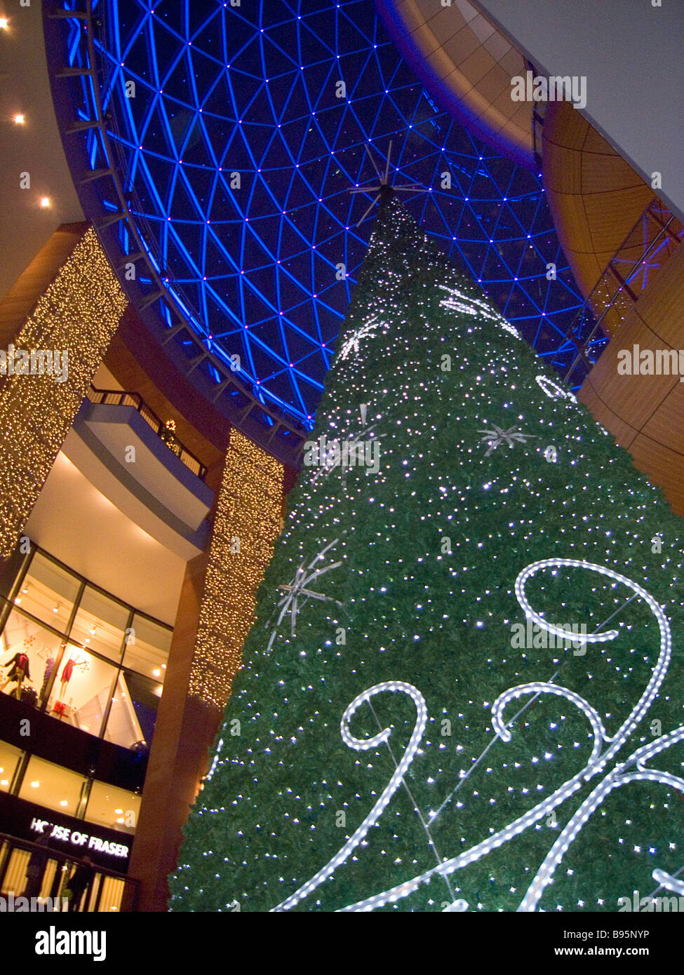 IRELAND North Belfast Victoria Square shopping Centre Christmas Tree