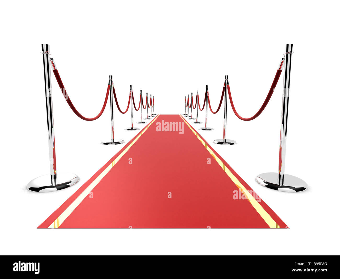 red carpet Stock Photo