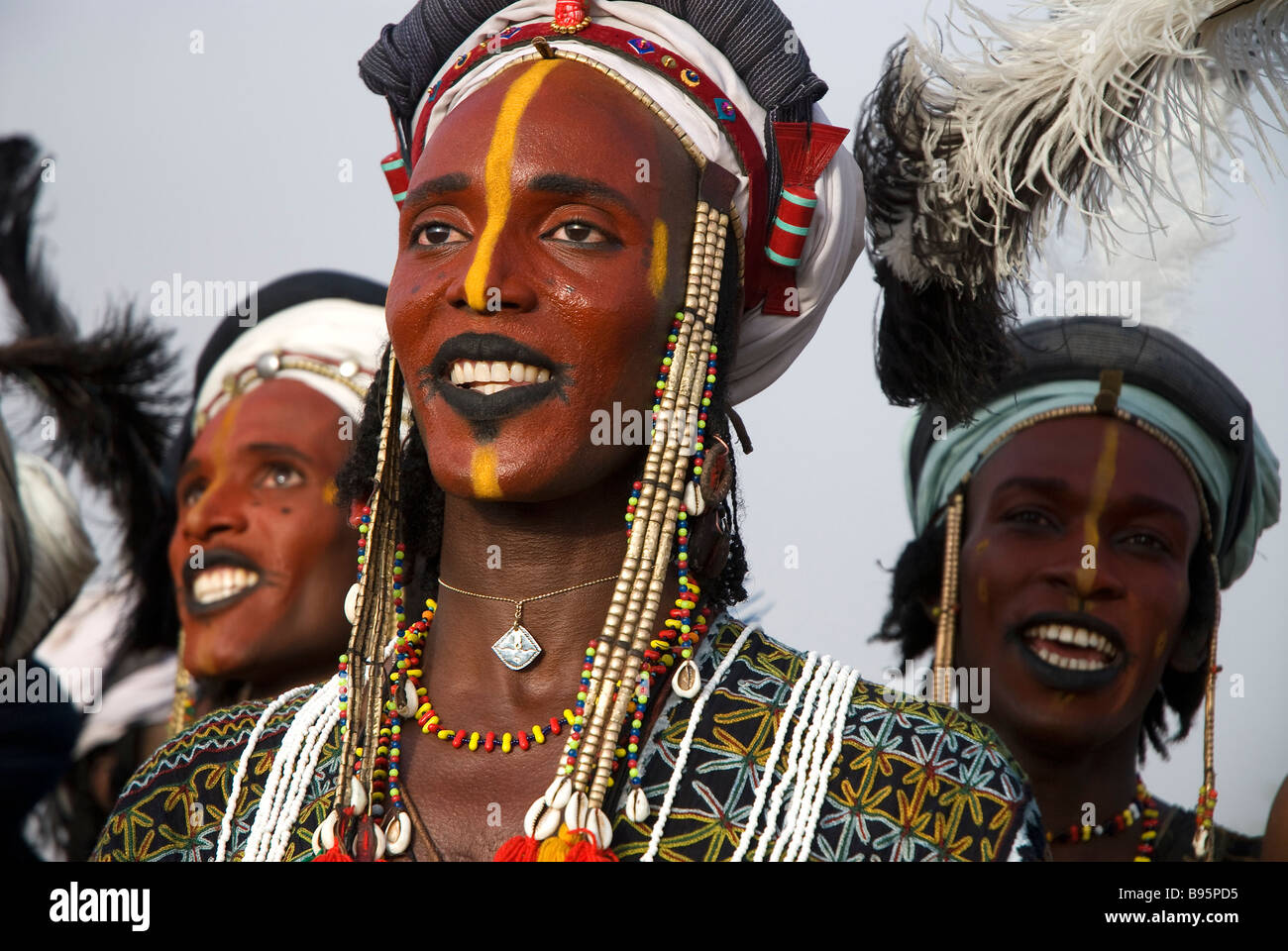 Niger, the Gerewol ceremony, general assembly of Wadabee Fula from ...