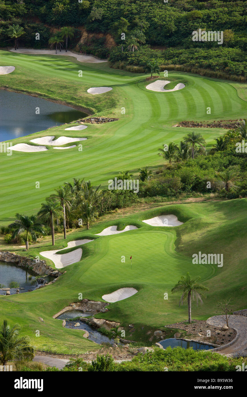 WEST INDIES Caribbean St Vincent & The Grenadines Canouan Island Raffles  Resort Trump International Golf Course by Jim Fazio Stock Photo - Alamy