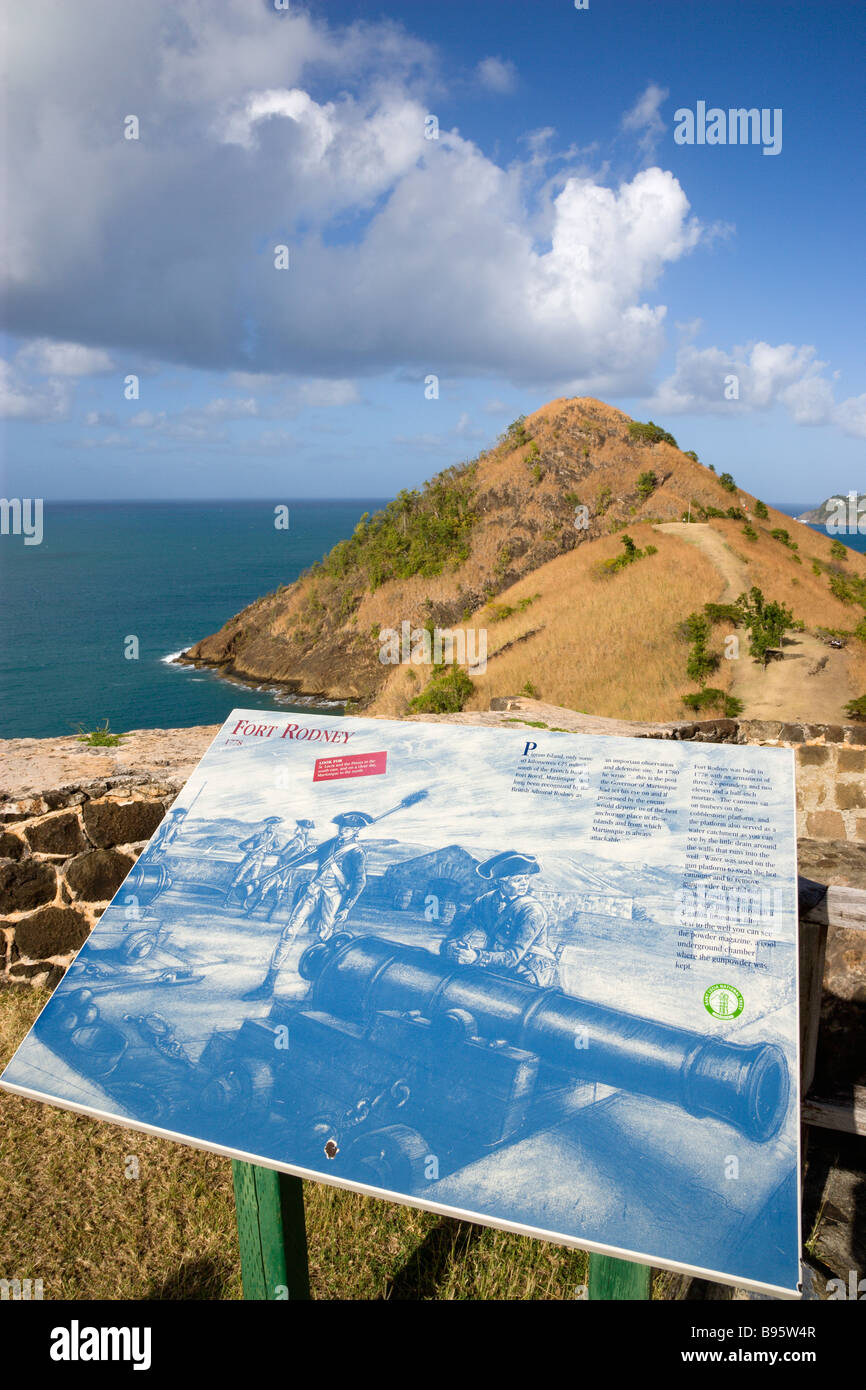 WEST INDIES Caribbean St Lucia Gros Islet Pigeon Island National Historic Park Signal Hill by