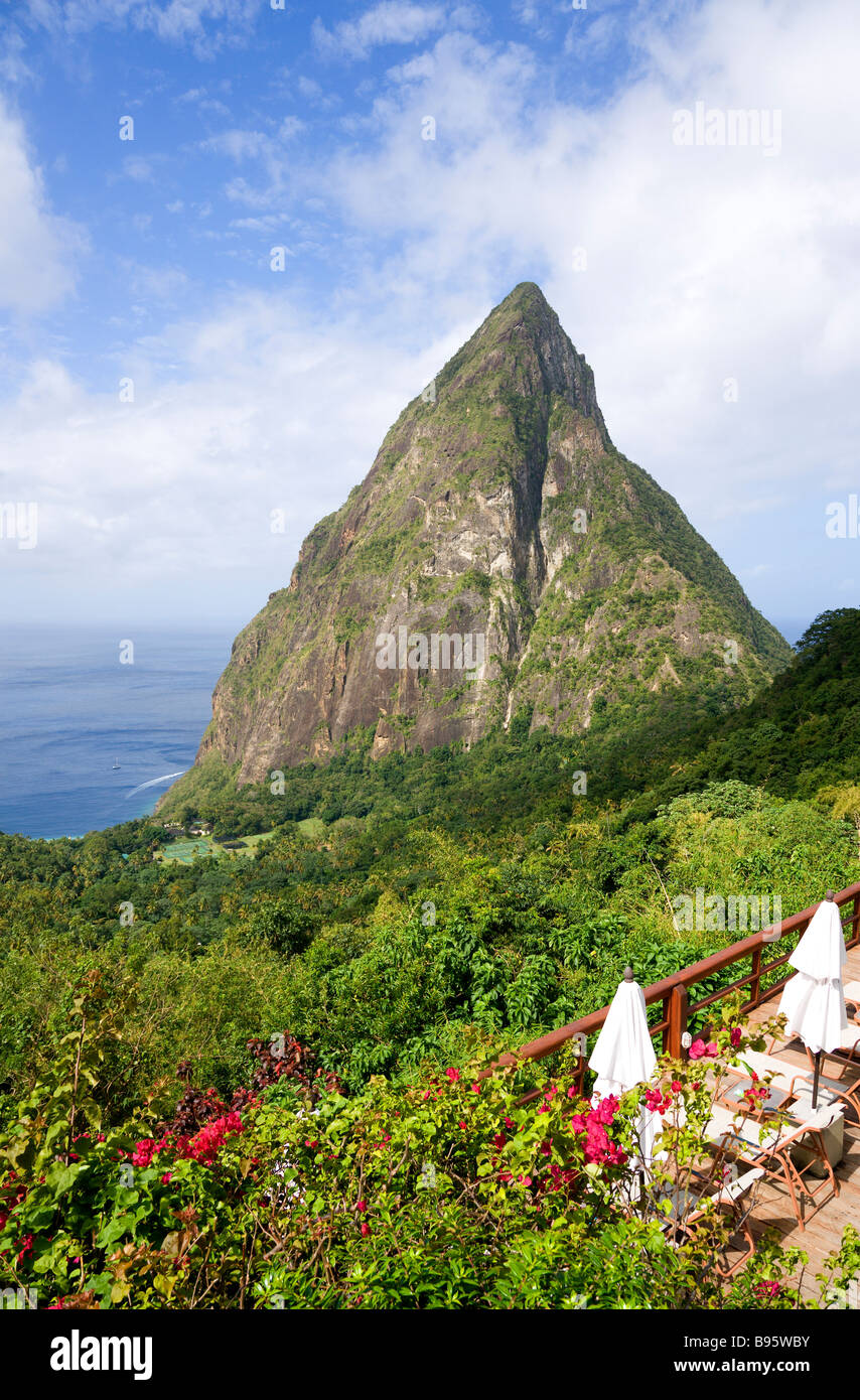 WEST INDIES Caribbean St Lucia Soufriere Val des Pitons Ladera Spa