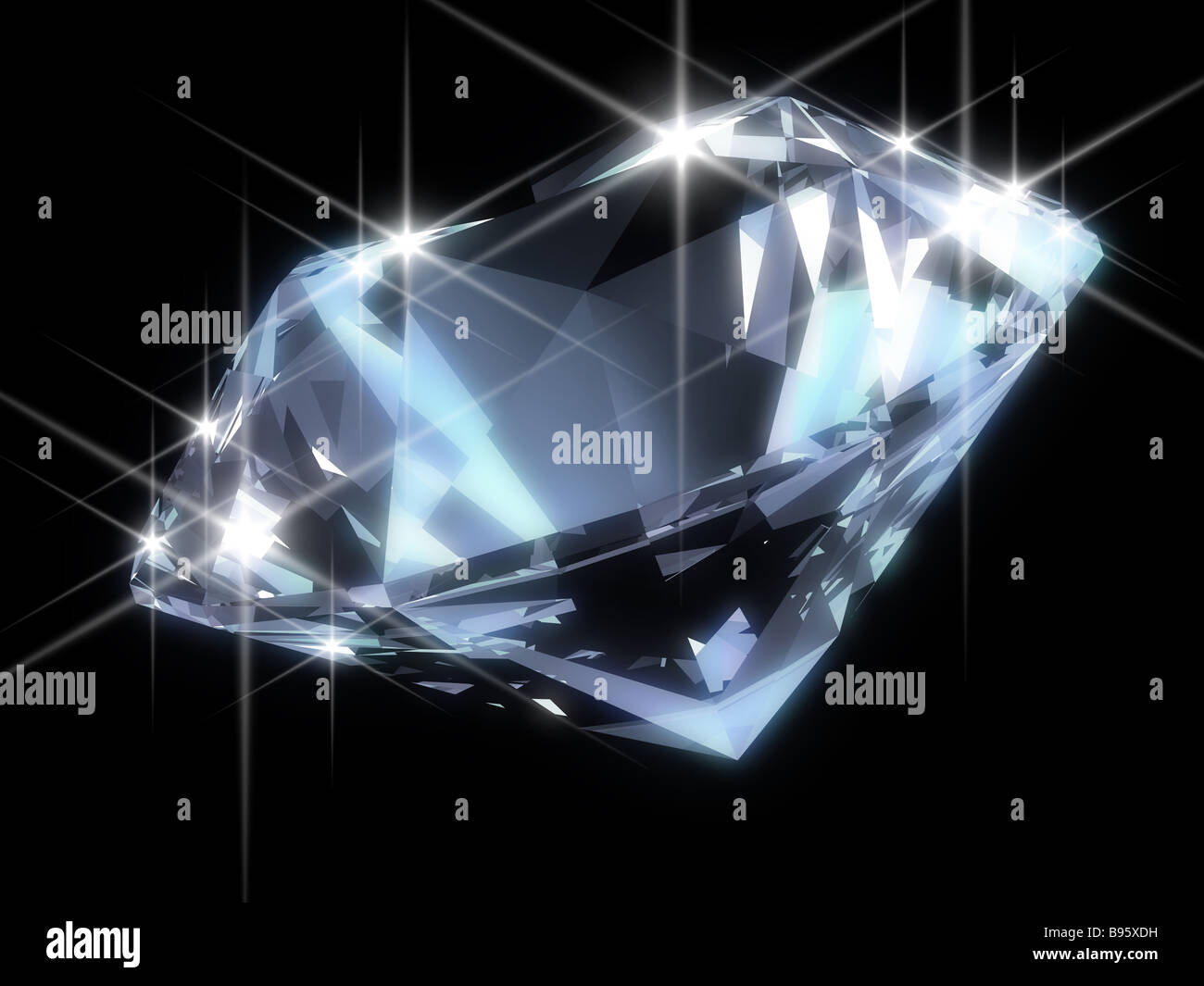 shiny diamond Stock Photo