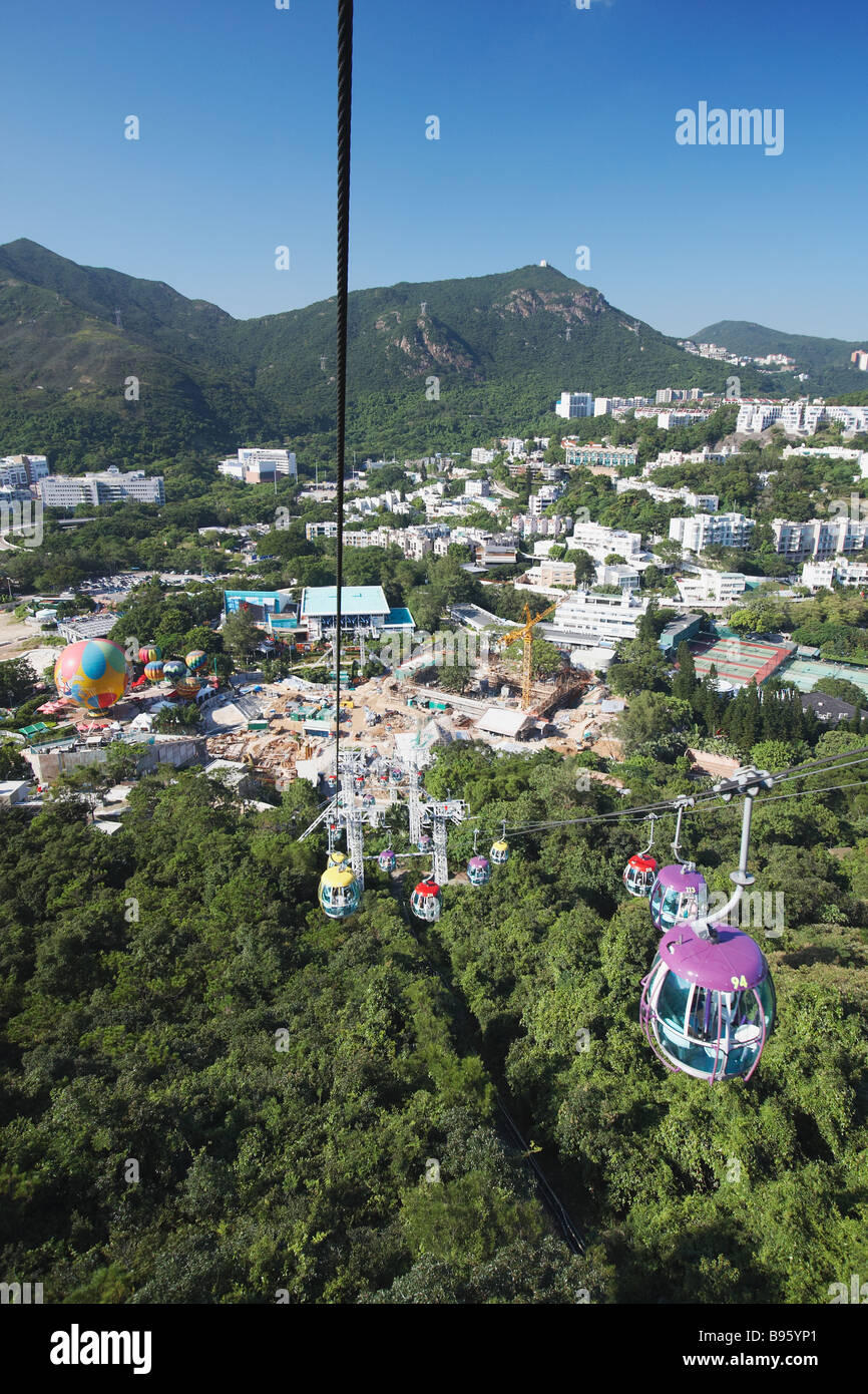 View Of Ocean Park From Cable Car, Hong Kong Island Stock Photo - Alamy