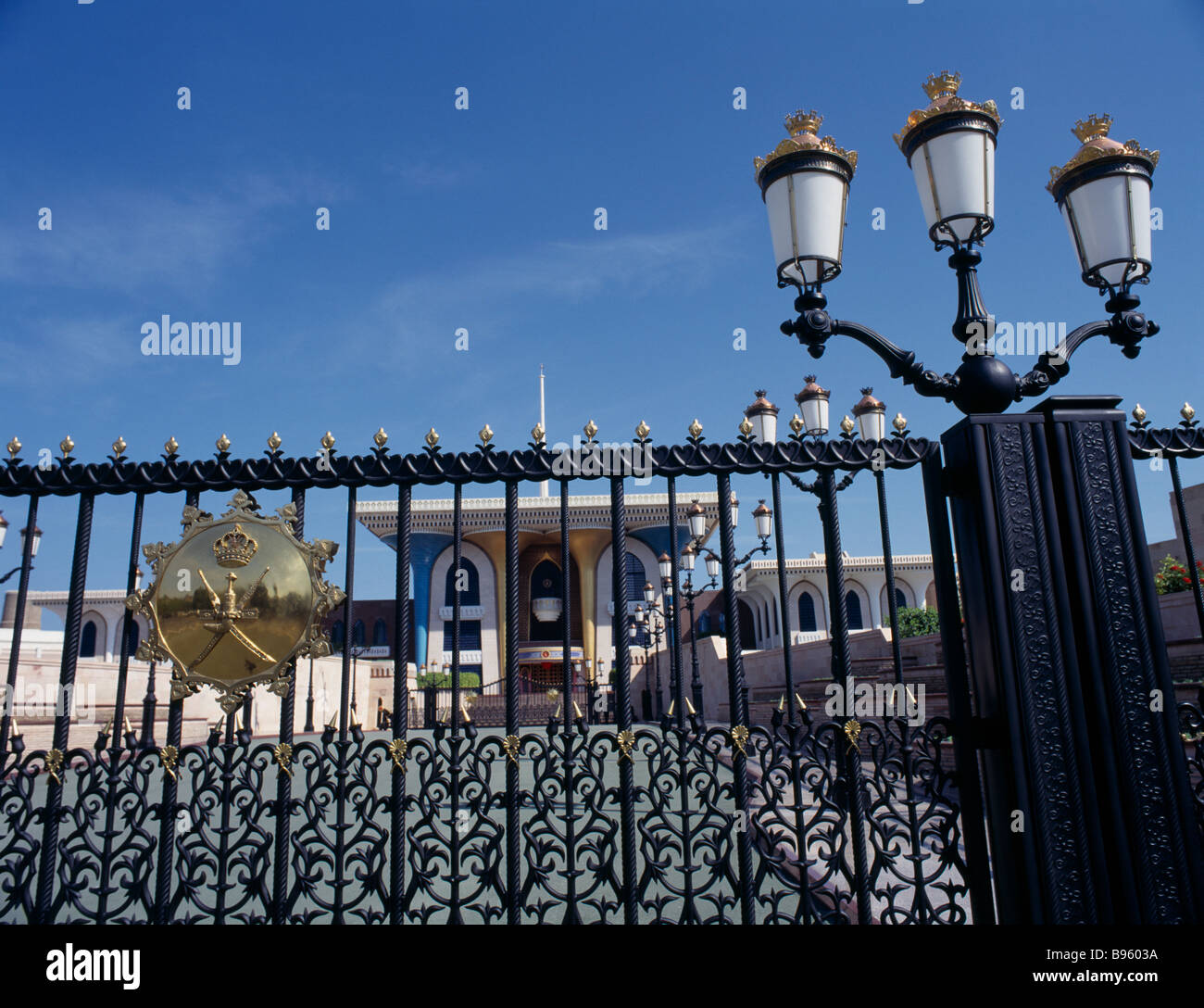 OMAN Muscat Sultans Palace Gates Stock Photo Alamy OMAN Muscat Sultans Palace Gates Stock Photo Alamy