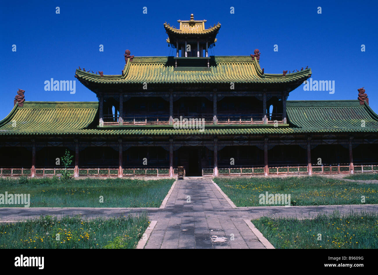 MONGOLIA Asia Ulaan Baatar Winter Palace of Bogd Khan Stock Photo