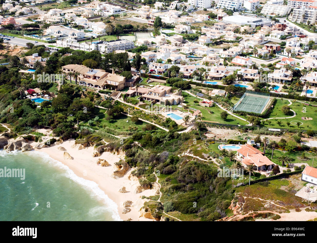 An aerial view of the boutique hotel Vila Joya in the Algarve, southern  Portugal Stock Photo - Alamy