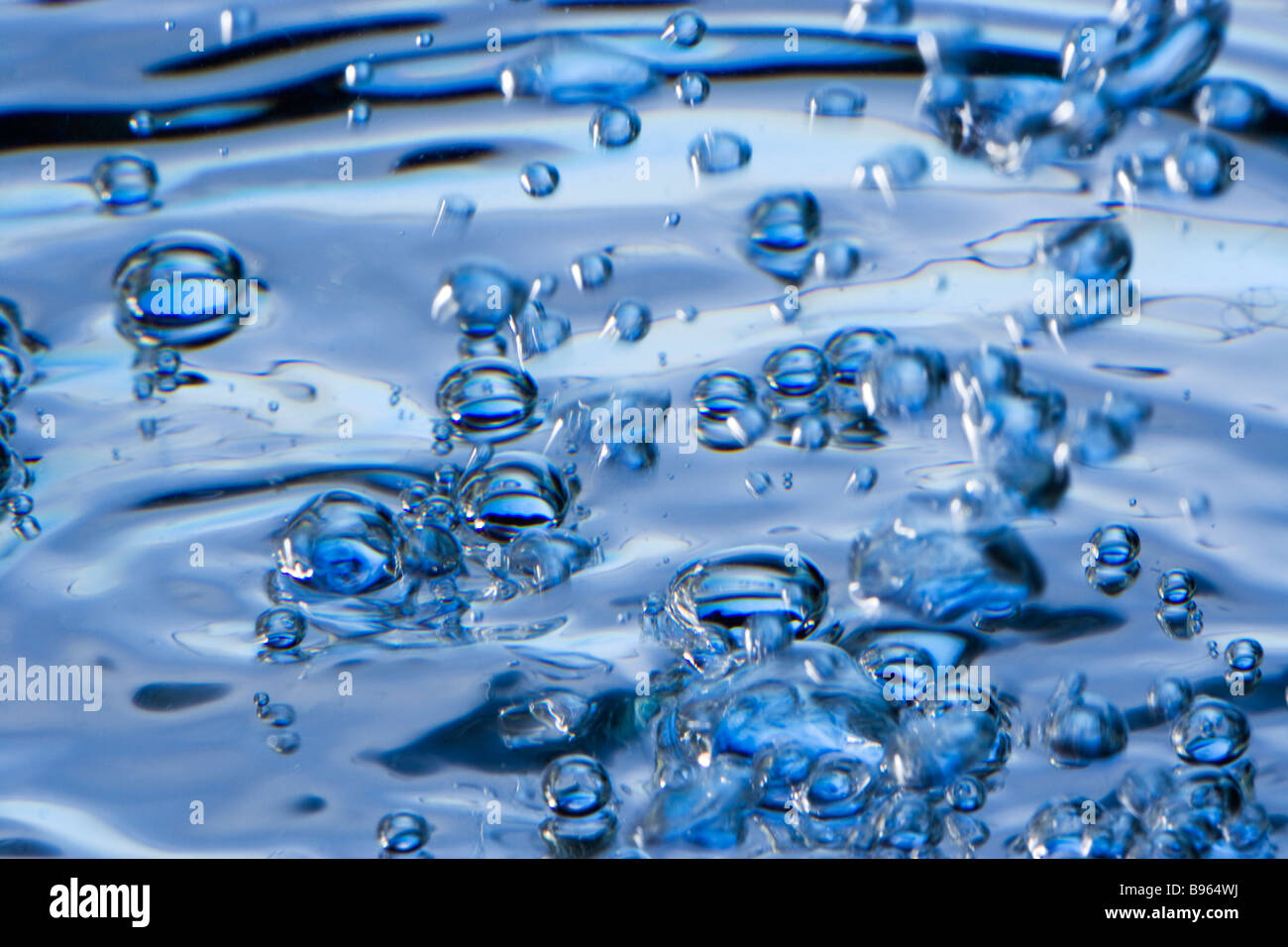 Bubbles in water Stock Photo
