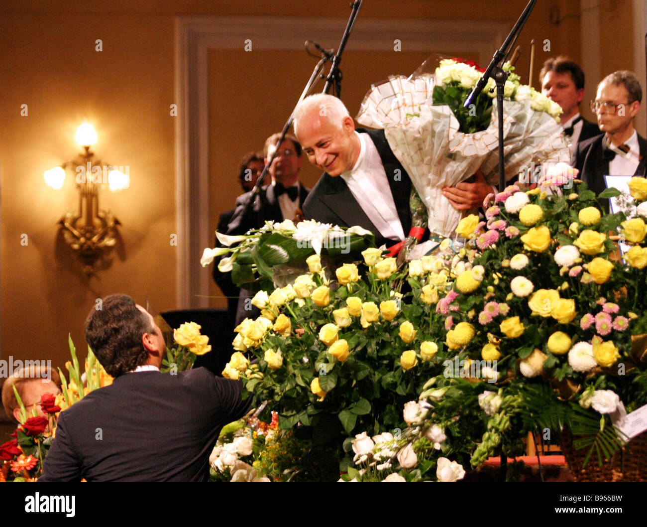 Violinist conductor Vladimir Spivakov at the jubilee concert to mark