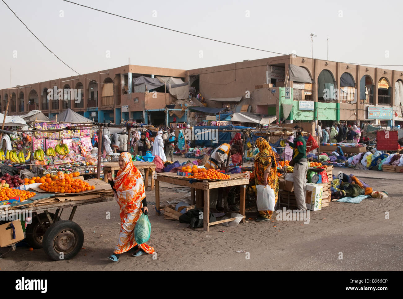 West Africa Mauritania Nouakchott City Centre Main Market Stock Photo