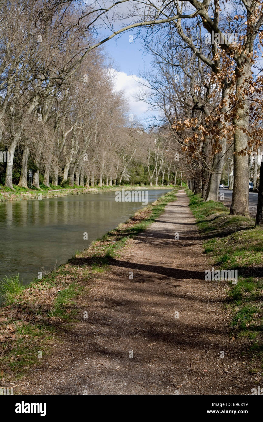 Canal du Midi Carcassonne Stock Photo - Alamy